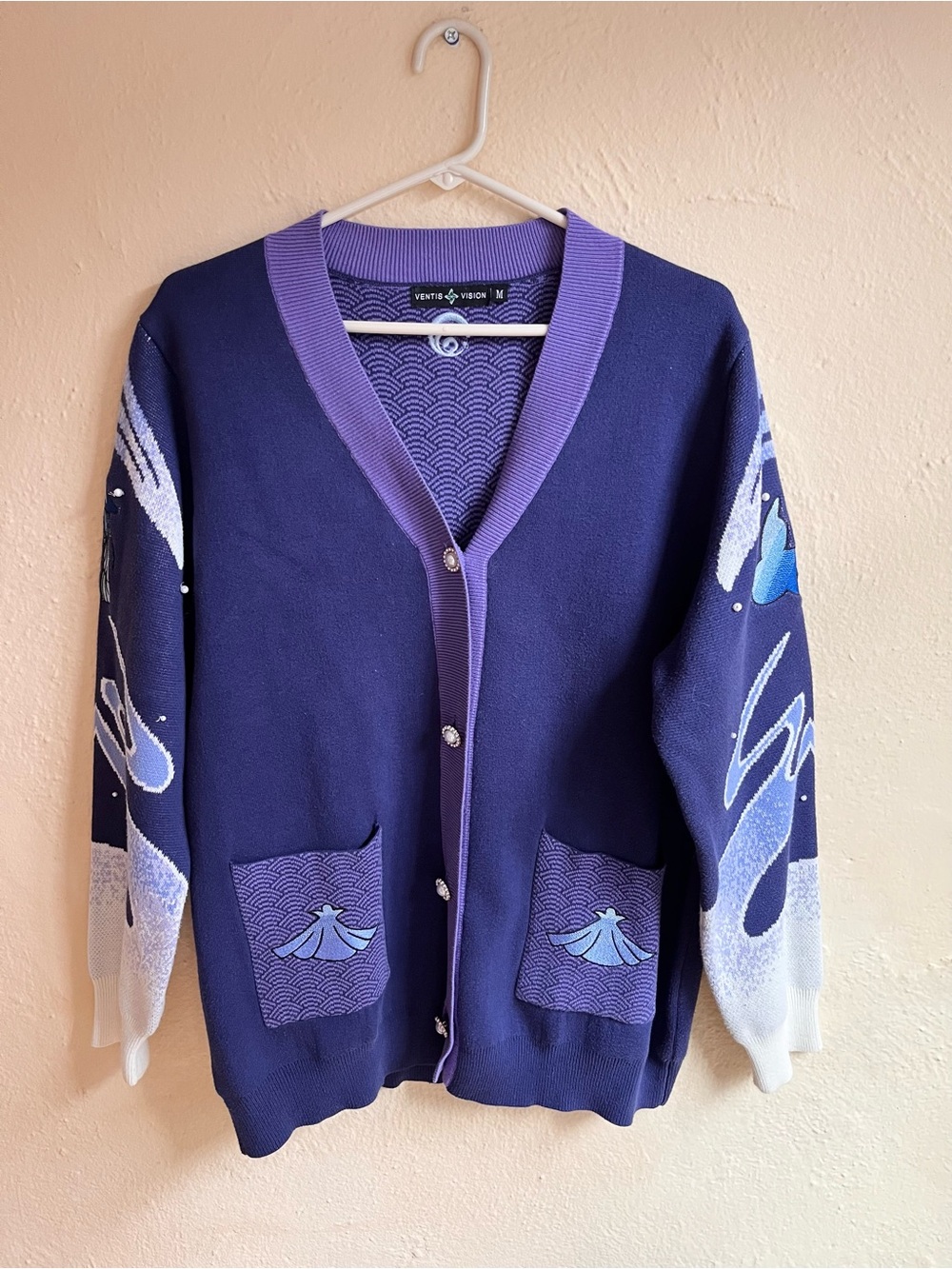 Ventis Vision Genshin Impact Sangonomiya Kokomi Knit Cardigan Medium